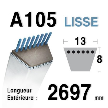 Courroie a105 AMF - NOMA 49330 - 34071