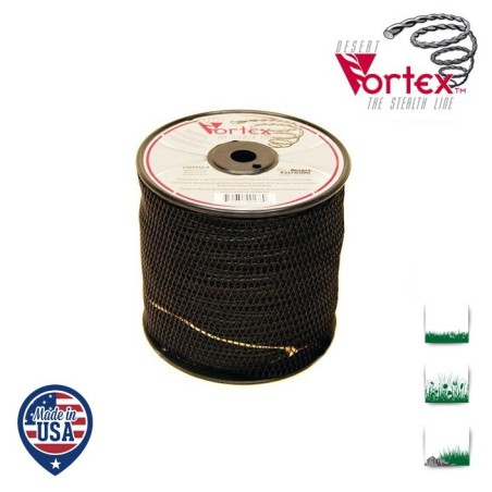 Bobine fil nylon hélicoïdal copolymère VORTEX - 2,40 mm x 208m - qualité professionnelle - fabrication américaine