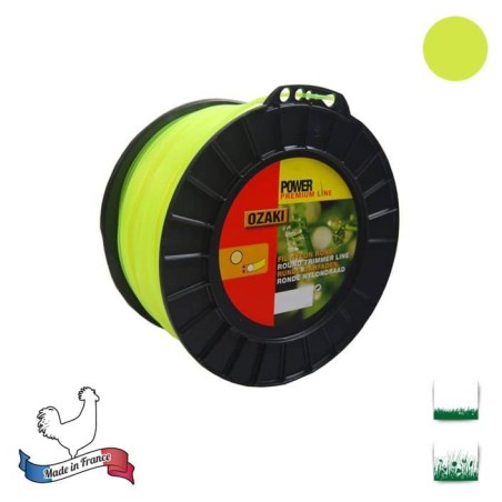 Bobine fil nylon rond OZAKI premium - 2,40 mm x 264m - qualité professionnelle - fabrication française