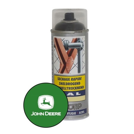 Peinture spéciale motoculture couleur VERT JOHN DEERE - Aérosol 400ml