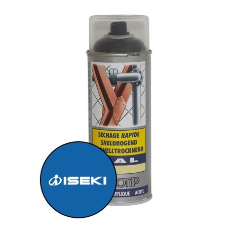 Peinture spéciale motoculture couleur BLEU ISEKI - Aérosol 400ml