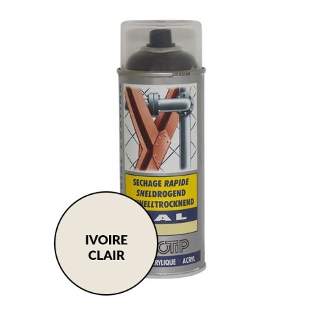 Peinture spéciale motoculture couleur IVOIRE CLAIR - Aérosol 400ml