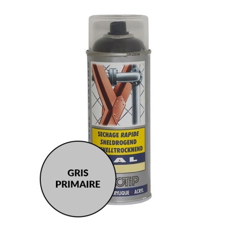 Peinture spéciale motoculture couleur GRIS PRIMAIRE - Aérosol 400ml