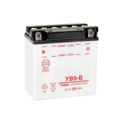 BATTERIE YB9B + à GAUCHE