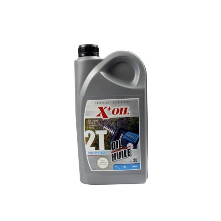 Huile moteur 2 temps 2L X'OIL 100% synthèse API TC