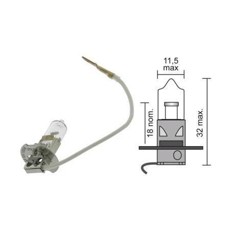 Ampoule halogène H3 UNIVERSELLE 12V - 100W