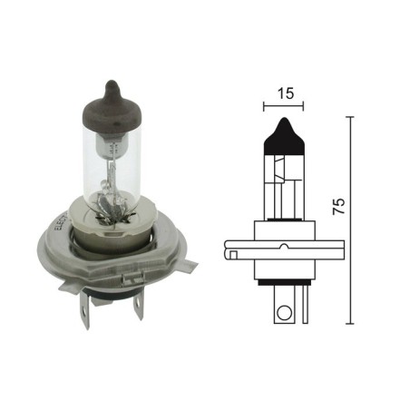 Ampoule halogène H4 UNIVERSELLE 12V - 60/55W