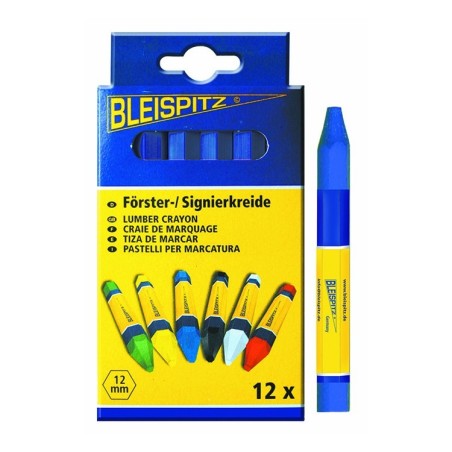 Boite de 12 craies de marquage bleue BLEISPITZ