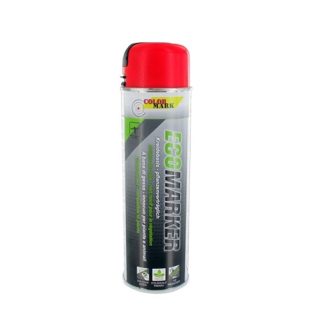 Aérosol COLOR MARK 500 ml fluo rouge pour marquage craie