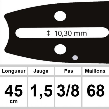 Guide Efco - Ozaki coupe 45 cm