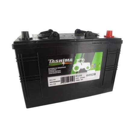 Batterie 12V 105A/H - borne + à droite - TASHMA