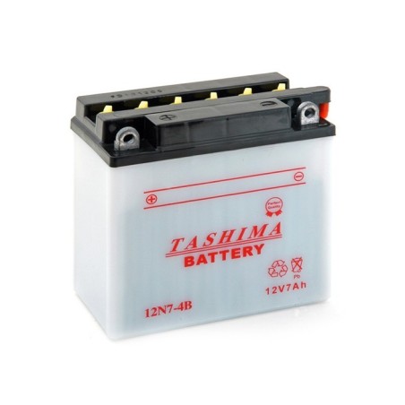 Batterie 12N74B + à gauche