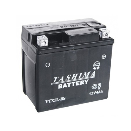 Batterie YTX5LBS + à droite