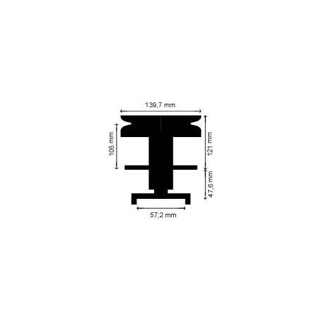 Palier de lame HUSQVARNA - BERNARD LOISIRS - JONSERED - AYP - ROPER 105891 - 121687 - 121676x