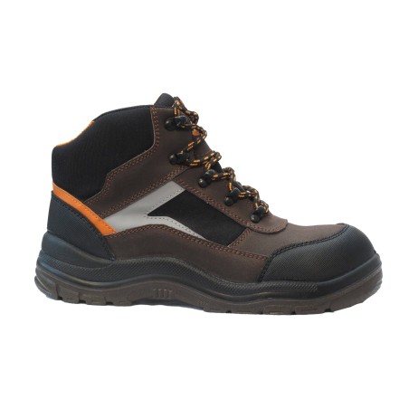 Chaussure de sécurité coupe haute SOLIDUR TAILLE 41 - Norme ISO 20345:2011 en nubuck et cordura