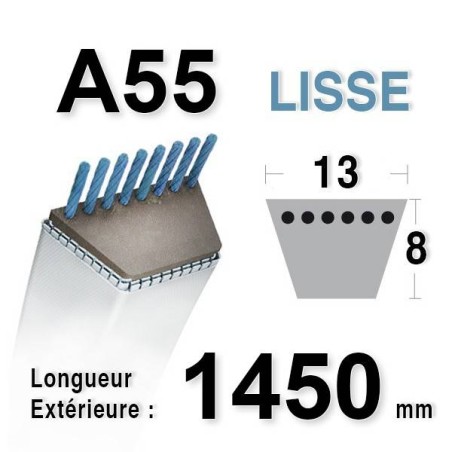 Courroie 13MM X 1450MM - A55