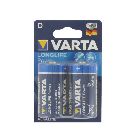 Lot de 2 piles alcalines 1,5V VARTA LR20