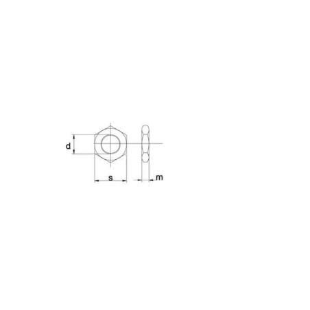 Écrou hexagonal bas M12x1,50 UNIVERSEL 439B1215