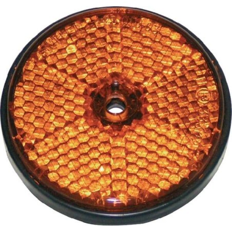 Catadioptre rond orange diamètre 60mm UNIVERSEL 484066