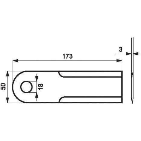 Couteau de broyeur UNIVERSEL 0000600172KR