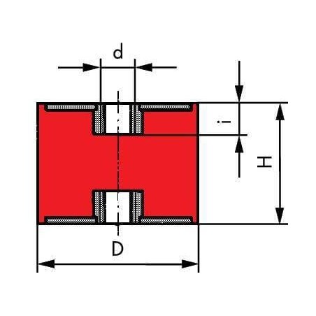 Silent bloc type C UNIVERSEL 3030C55