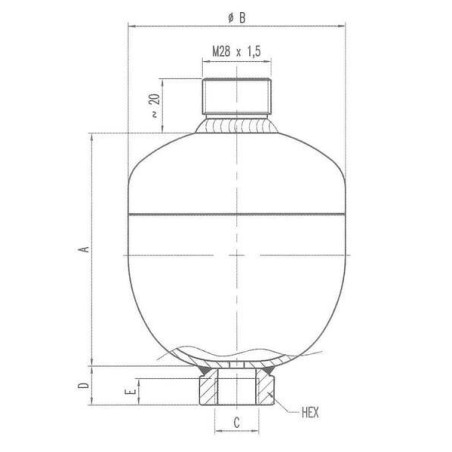 Accumulateur SAIP WA21020161OFDA60