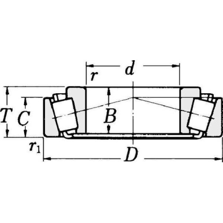 Roulements à rouleaux côniques TIMKEN 30205