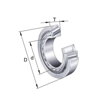 Roulement à rouleaux côniques INA/FFAG 30208A