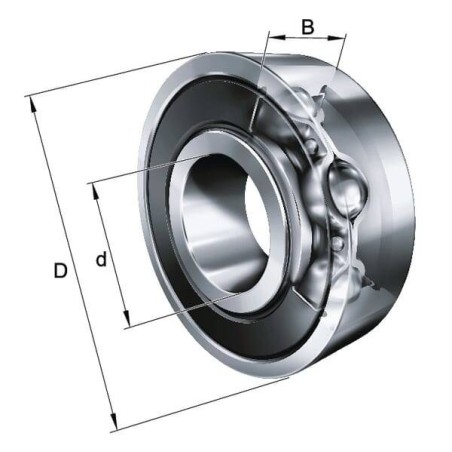 Roulement à billes C3 INA/FFAG 62052RSC3