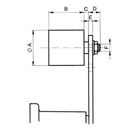 Rouleau tendeur ROSTA SR300830PVC