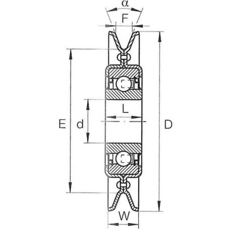 Rouleau tendeur INA/FFAG RSRA16129LO