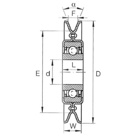 Rouleau tendeur INA/FFAG RSRA16129LO