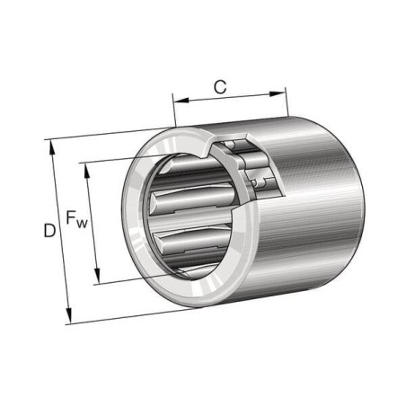 Roue libre avec cage en acier INA/FFAG HF2520