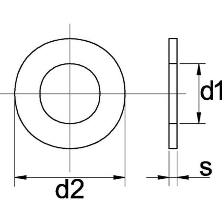 Rondelle M8 UNIVERSEL 125A8N