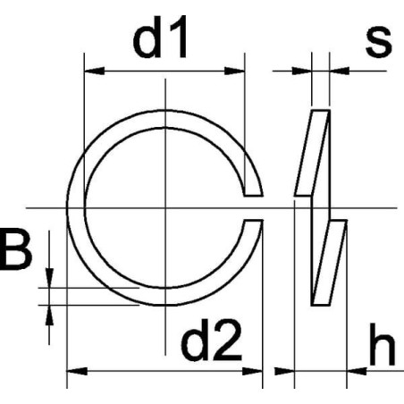 Rondelle élastique M6 zinguée UNIVERSEL 127B6