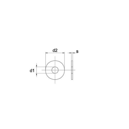 Rondelle de carrosserie10x30x1,5 UNIVERSEL CR1030RVSA4P025