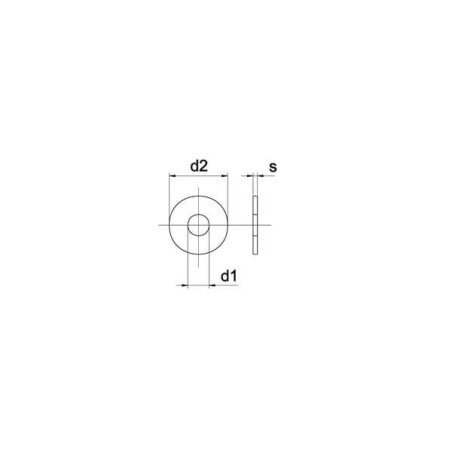 Rondelle de carrosserie M6 UNIVERSEL 90216RVSA4P025