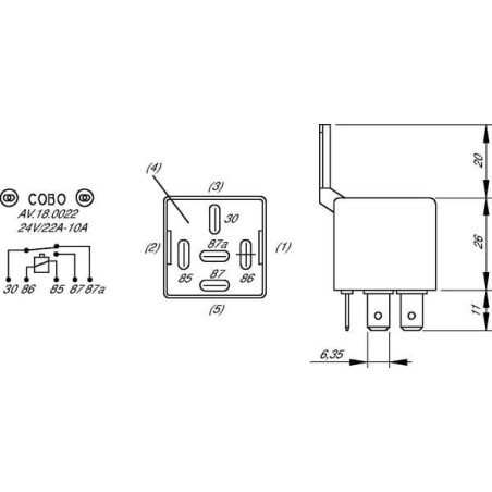 Relais COBO AV18003101