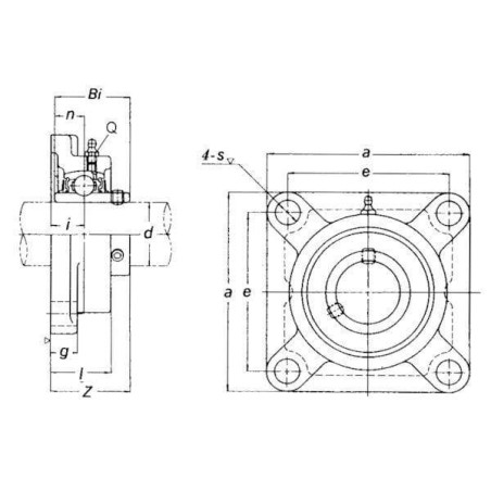 Palier complet INA/FFAG UCF206