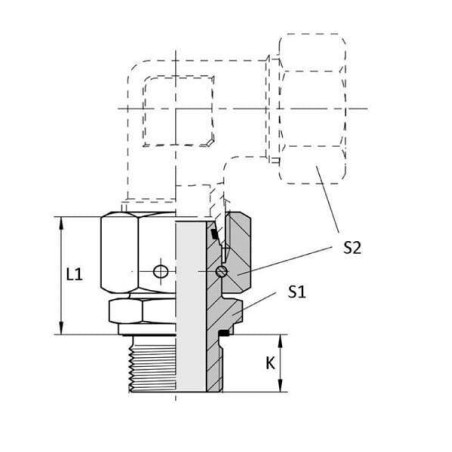 Adaptateur tournant VOSS EGESD6SR14WD