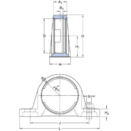 Logement de palier SKF SYJ506