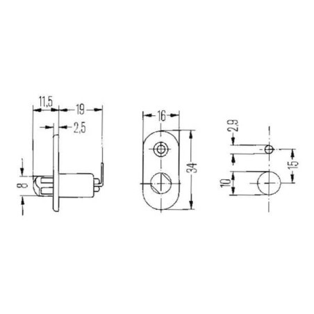 Interrupteur de porte HELLA 6ZF004365011