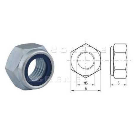 Écrou hexagonal autobloquant UNIVERSEL 9855