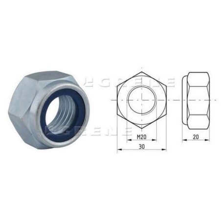 Écrou hexagonal autobloquant UNIVERSEL 98520