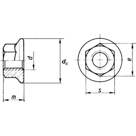 Écrou bride M16x2,00 UNIVERSEL 16VT