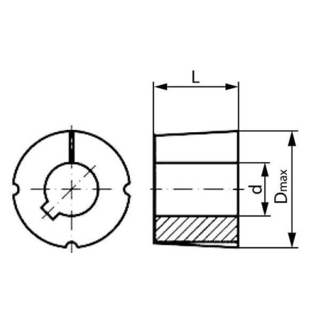 Douille de serrage 25mm OPTIBELT 201225TLKR