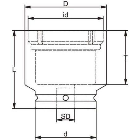 Douille 1/2" UNIVERSEL DPKM08