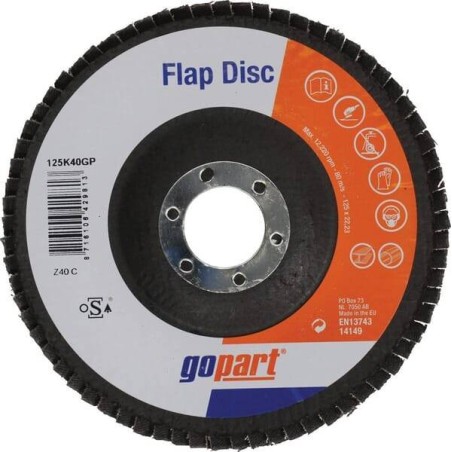 Disque abrasif à lamelles 125mm GOPART 125K40GP