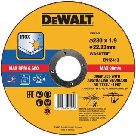 Disque à tronçonner DEWALT DT43909QZ