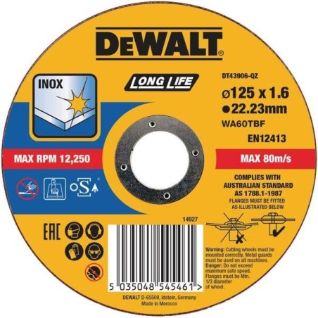 Disque à tronçonner DEWALT DT43906QZ